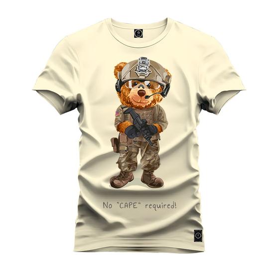 Imagem de Camiseta Unissex Confortável Estampada Premium Urso Bomber