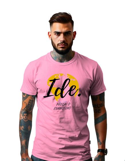 Imagem de Camiseta Unissex Cristã Ide Pregai O Evangelio Masculino Feminino Malha Premium