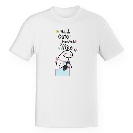 Imagem de Camiseta Unissex Dia das mães Flork mãe de gato