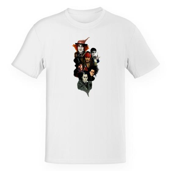 Imagem de Camiseta Unissex Johnny Depp Characters