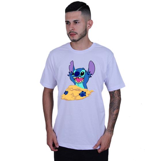 Imagem de Camiseta Unissex Lilo Stitch Areia