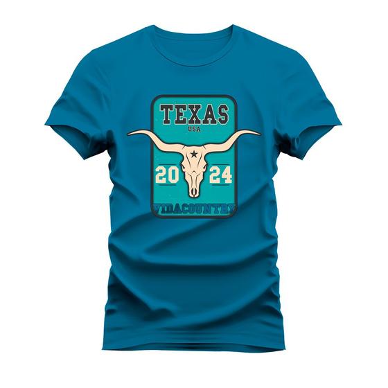 Imagem de Camiseta Unissex Mácia Confortável Estampada Texas Usa