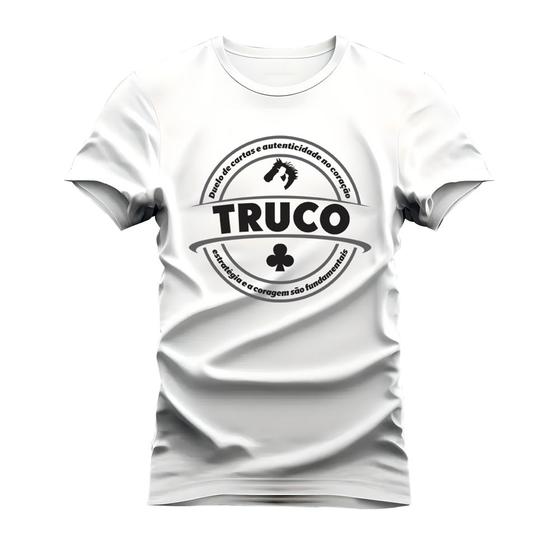 Imagem de Camiseta Unissex Mácia Confortável Estampada Truco