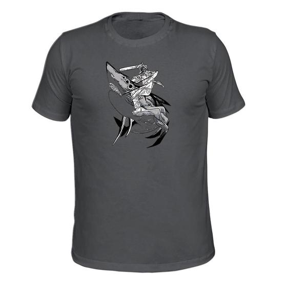 Imagem de Camiseta Unissex Malha 30.1 Estampada Shark Controle