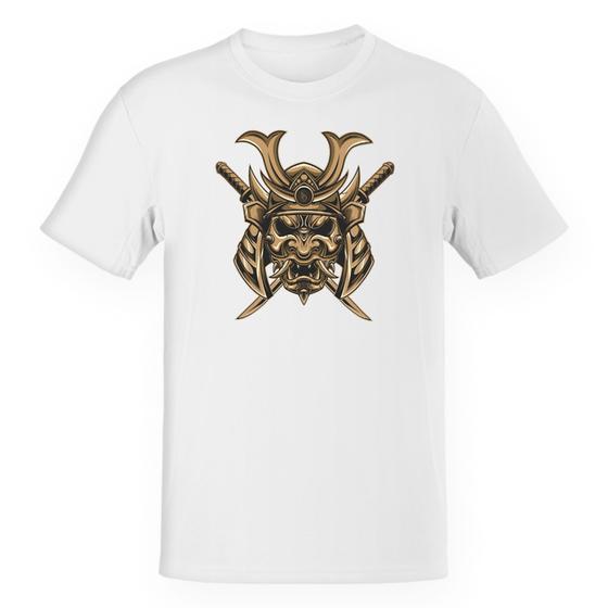 Imagem de Camiseta Unissex Mascara de Samurai Dourada