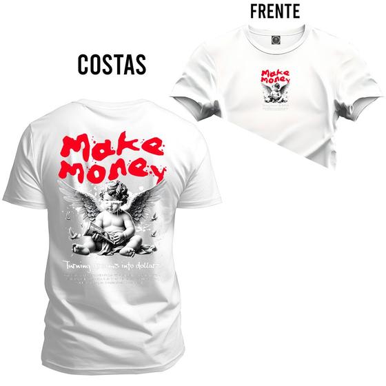 Imagem de Camiseta Unissex Moda Streetweat Confortável Algodão Make Monkey