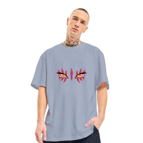 Imagem de Camiseta Unissex Oversized Akaza Demon Slayer Anime Streetwear