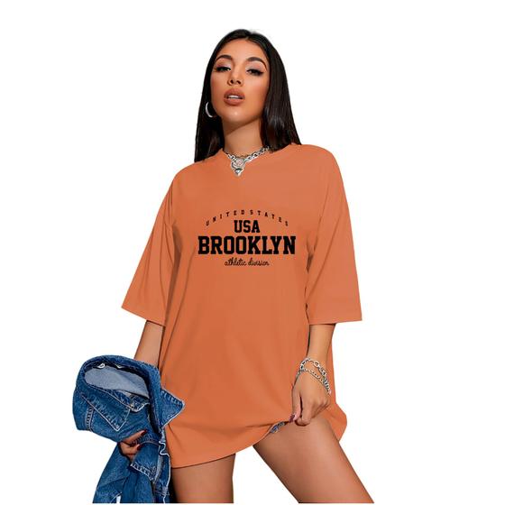 Imagem de Camiseta Unissex Oversized Brooklyn Usa