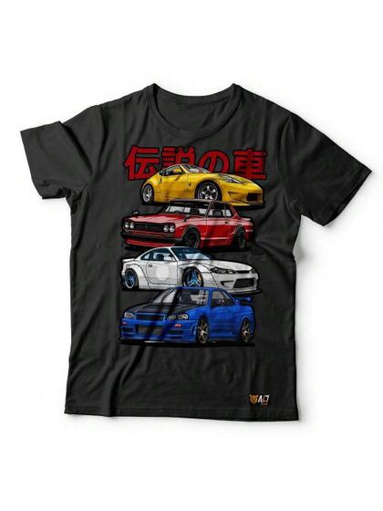 Imagem de Camiseta Unissex Premium 100% Algodão JDM Carros AL7  Store