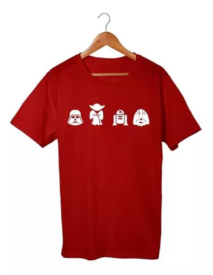 Imagem de Camiseta Unissex Star Wars R2d2 Chewbacca Yoda Darth