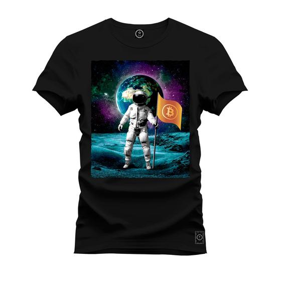 Imagem de Camiseta Unissex T-Shirt 100% Algodão Estampada Nasa Lua