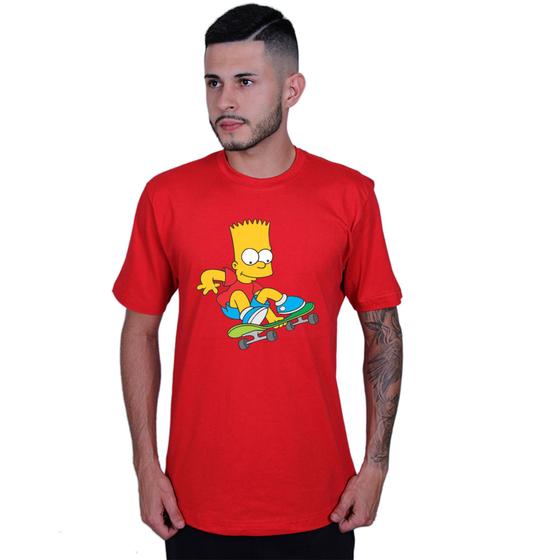 Imagem de Camiseta Unissex The Simpsons Bart Skate