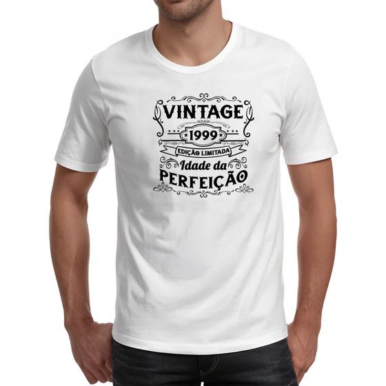 Imagem de Camiseta Unissex Vintage idade perfeicao 1999