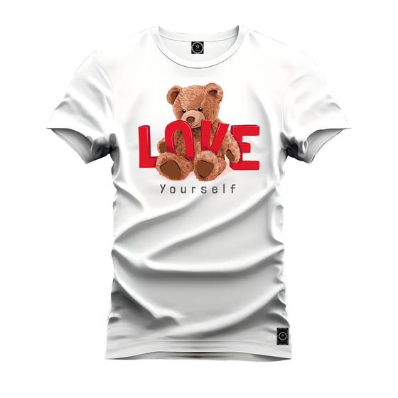 Imagem de Camiseta Urso Love Grau Varias Cores Estampada Confortável