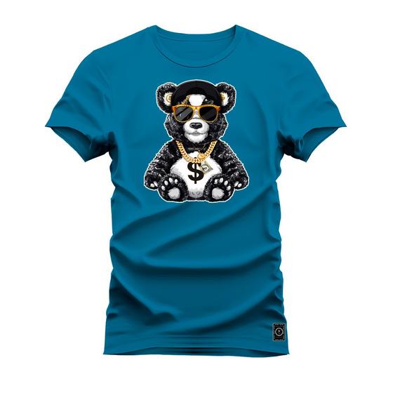 Imagem de Camiseta Urso Sifrão Plus Size Forma Grande T-Shirt Estampada Varias Cores