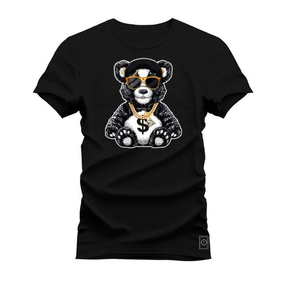 Imagem de Camiseta Urso Sifrão Plus Size Forma Grande T-Shirt Estampada Varias Cores