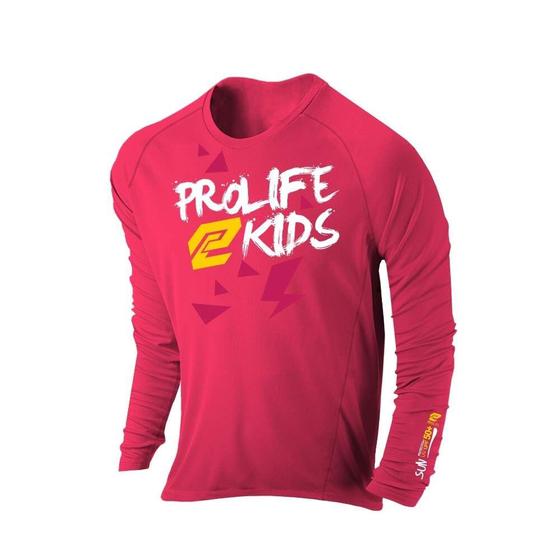 Imagem de Camiseta UV 50+ Infantil Rosa Prolife Sun Protect