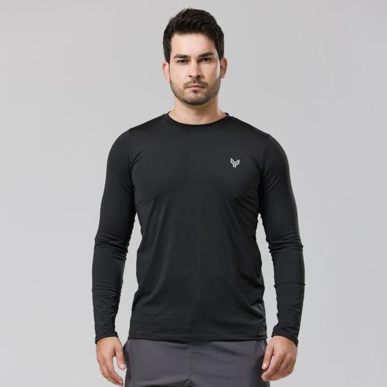 Camiseta UV Manga Longa Camisa Térmica Masculina Blusa Segunda Pele Menor preço em Camiseta UV Manga Longa Camisa Térmica Masculina Blusa Segunda Pele