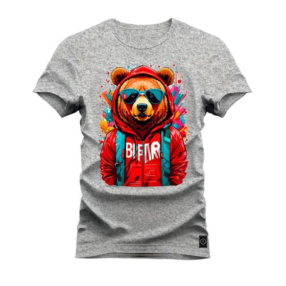 Imagem de Camiseta Varias Cores Estampada Confortável Beatfir Ursinho Touca