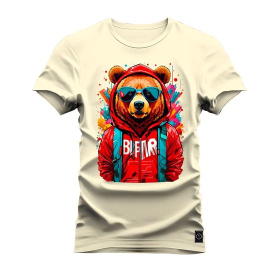 Imagem de Camiseta Varias Cores Estampada Confortável Beatfir Ursinho Touca