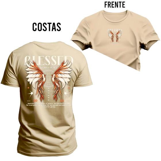 Imagem de Camiseta Varias Cores Estampada Confortável Blessed Style