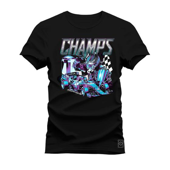 Imagem de Camiseta Varias Cores Estampada Confortável Champs