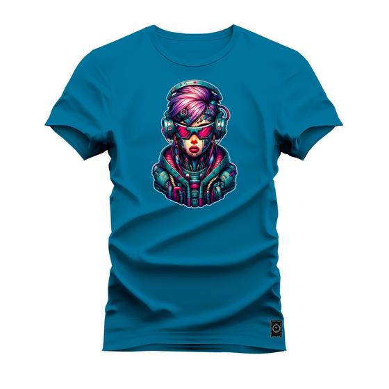 Imagem de Camiseta Varias Cores Estampada Confortável Ciborgue Fashion 