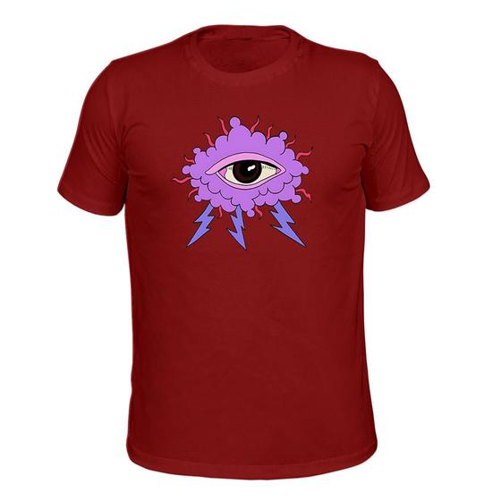 Imagem de Camiseta Várias Cores Tecido Macio Estampada Nuvem Olhos