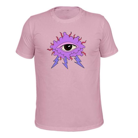 Imagem de Camiseta Várias Cores Tecido Macio Estampada Nuvem Olhos