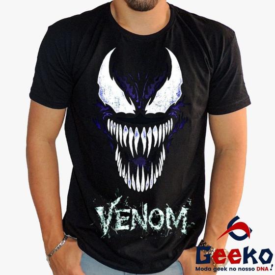 Imagem de Camiseta Venom 100% Algodão Geeko Oficial