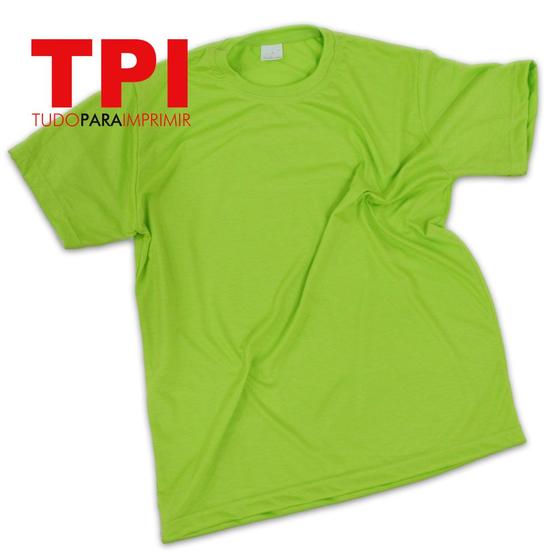 Imagem de Camiseta Verde Limão Infantil Poliéster