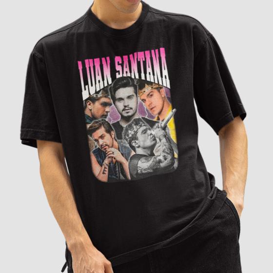 Imagem de Camiseta Vintage Luan Fãs Santana T-Shirt Jade Deja Vu Blusa