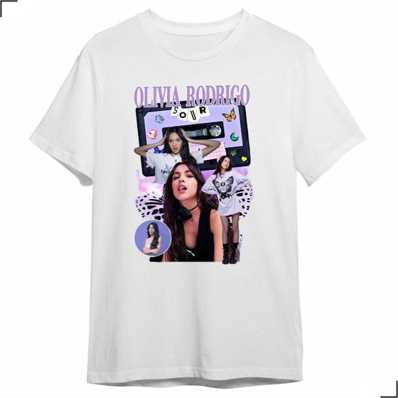 Imagem de Camiseta Vintage Olivia Rodrigo Unissex Sour Album Cantora