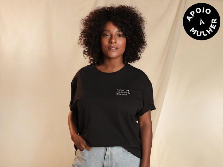 Imagem de Camiseta Vista Magalu Utopiar Oversized Bordada