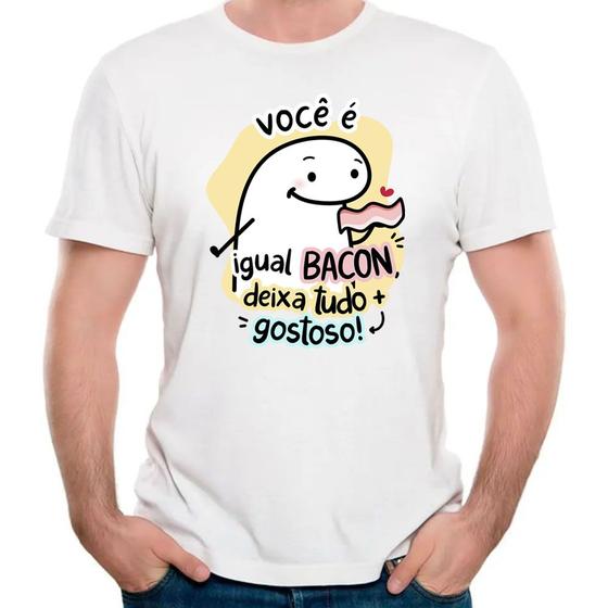 Imagem de Camiseta você é igual bacon dia dos namorados divertida