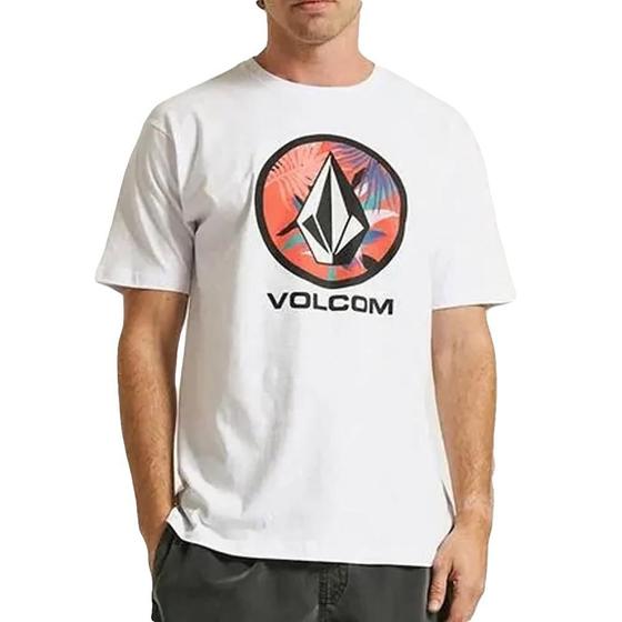 Imagem de Camiseta Volcom Circle Stone Leaf Masculina Branco