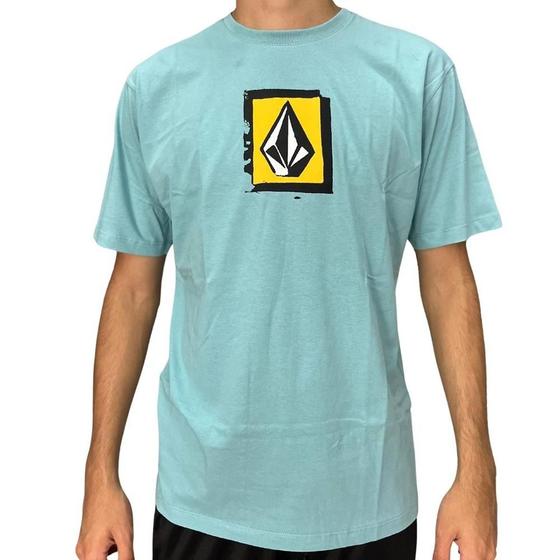 Imagem de Camiseta Volcom Gradation SM25 Masculina Azul Médio