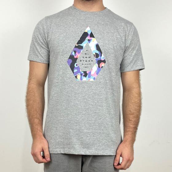 Imagem de Camiseta Volcom Slim Stonefill Cinza