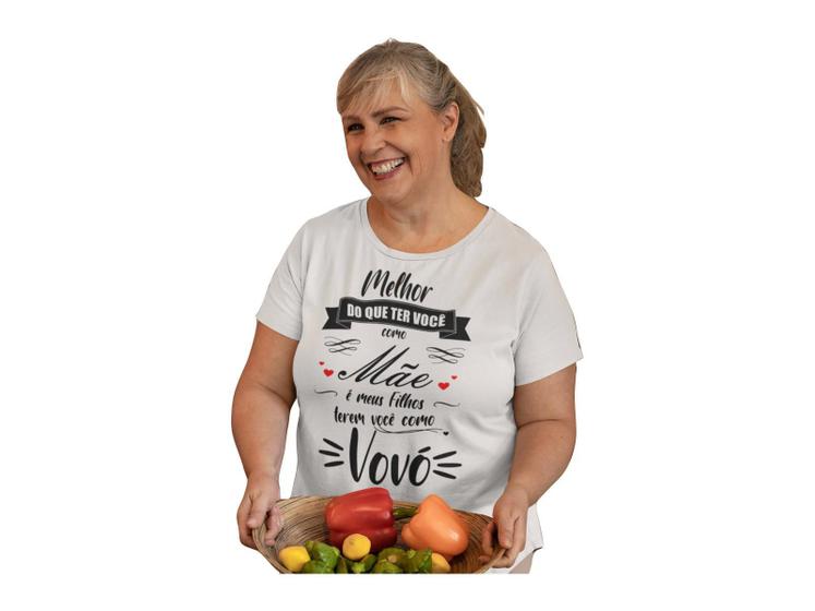 Imagem de Camiseta Vovó Dia Das Mães Frase Avó Nomes Presente Branca