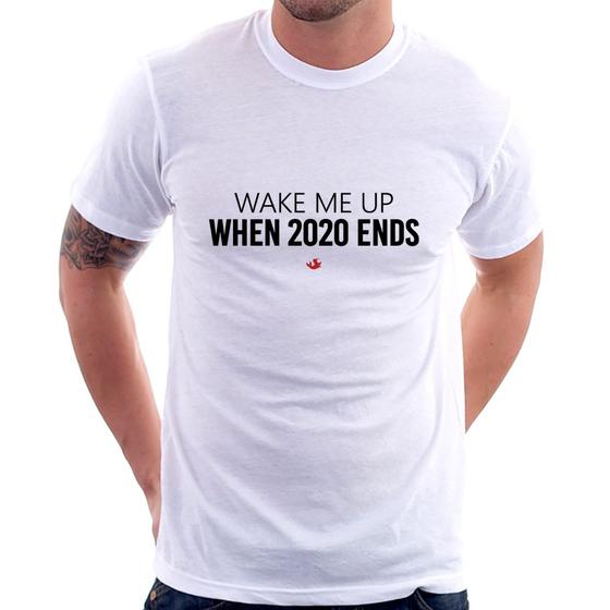 Imagem de Camiseta Wake me up when 2020 ends - Foca na Moda