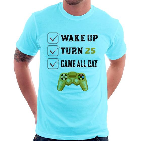 Imagem de Camiseta Wake Up, Turn 25, Game All Day - Foca na Moda