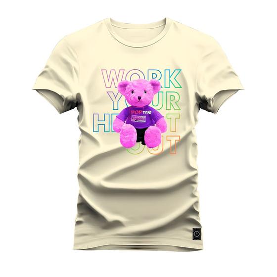 Imagem de Camiseta Work Your Algodão Confortável Estampada Gola Redonda