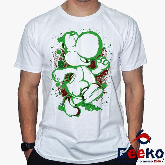 Imagem de Camiseta Yoshi 100% Algodão Super Mario Bros Geeko