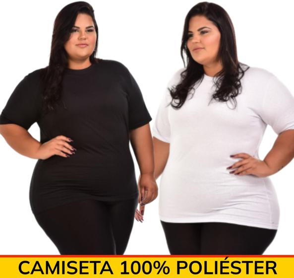 Imagem de Camisetas Feminina Políester Plus Size Academia Treino