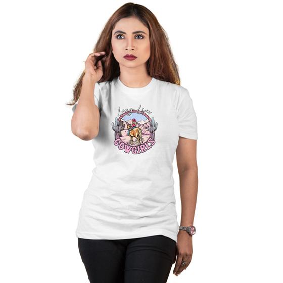 Imagem de Camisetas Femininas Cowgilrs Qualidade Corfortável e Maciez