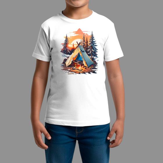 Imagem de Camisetas Infatil Country Casual Manga Curta Gola Redonda Cabana