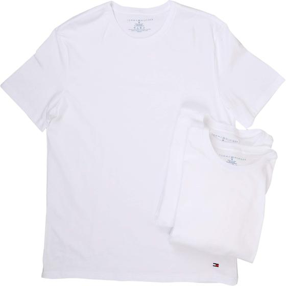 Imagem de Camisetas Tommy Hilfiger Cotton Classics - Pacote com 3 Unidades - Gola Redonda