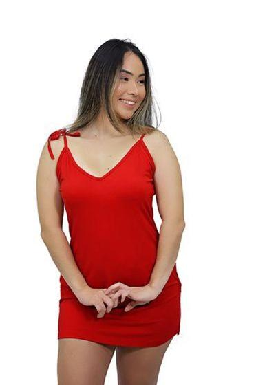 Imagem de Camisola Curta Ciclos da Lua Vanessa - Vermelho