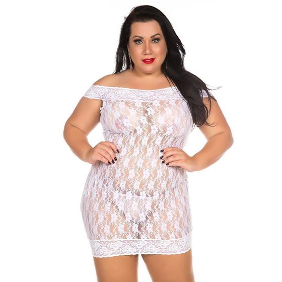 Imagem de Camisola Plus Size Coladinha Pura Malícia Pimenta