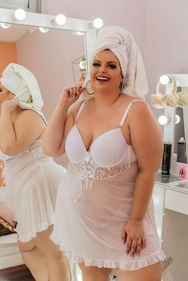 Imagem de Camisola plus size regina